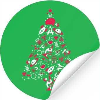 Discover Science Christmas Tree Stickers