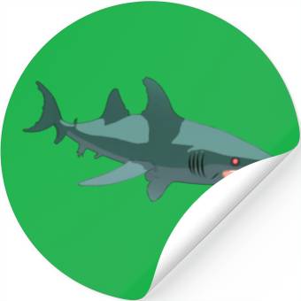 Discover Robot shark Stickers