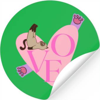 Discover Love Cat nostalgia Stickers