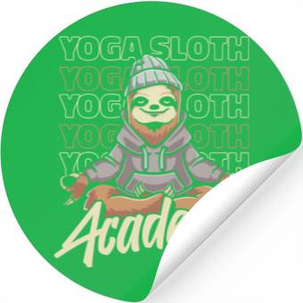 Discover Sloth Academy Sloth Yoga Stickers