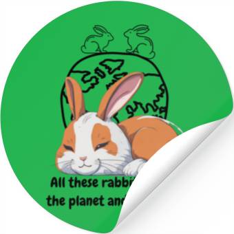 Discover Lonely rabbit Stickers