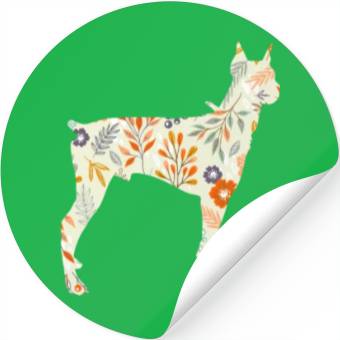 Discover Doberman Flower Stickers
