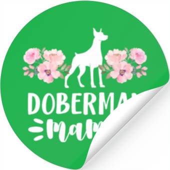 Discover Doberman Mama Stickers