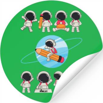 Discover WINKYES - Funny Astronauts Stickers