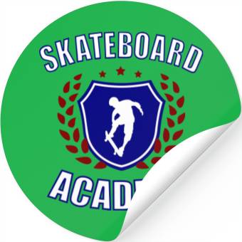 Discover Skateboard Academy Stickers