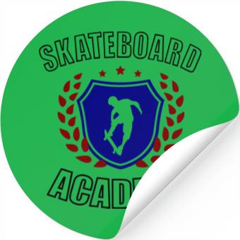 Discover Skateboard Academy Stickers