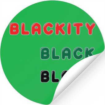 Discover Blackity Black Black Stickers