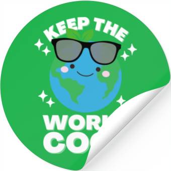 Discover DESIGNKeep The World Cool 80s Stickers