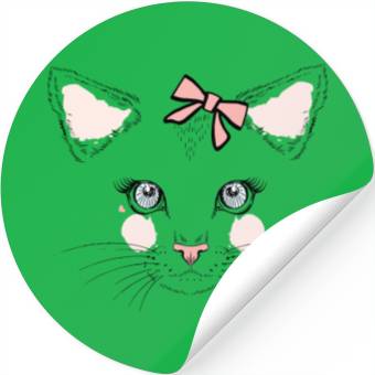 Discover Face cat Stickers