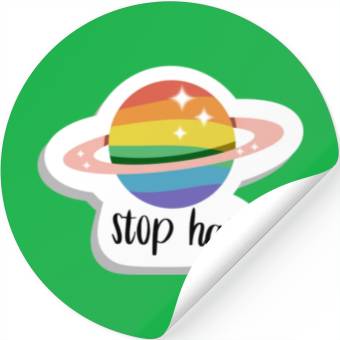 Discover Stop hate - Pride - rainbow Stickers