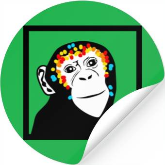Discover Monkey Face Monkey Monkey Stickers