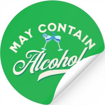 Discover May Contain Alcohol Stickers