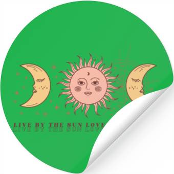 Discover Boho Celestial Sun And Moon Stickers