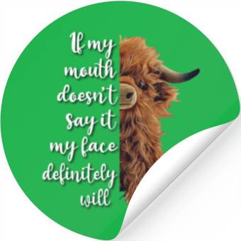 Discover Scottish Highland Cow Stickers
