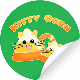 Discover Kitty Candy Corn Stickers