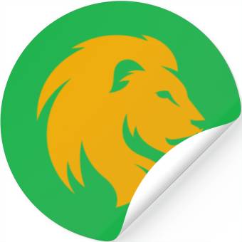 Discover LION YELLOW SIDE FACE Stickers