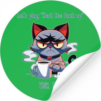 Discover Grumpy cat shut up Stickers