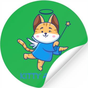 Discover Kitty Angel Stickers