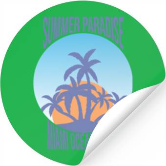 Discover Tropical Paradise Stickers