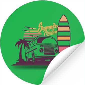 Discover Summer Paradise Stickers