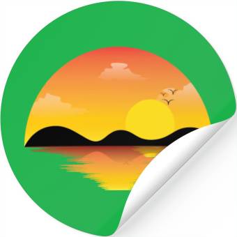 Discover Captivating Summer Sunset Stickers