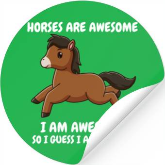 Discover Cute brown horse Stickers