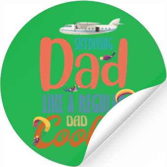Discover Skydiving Dad nostalgia Stickers