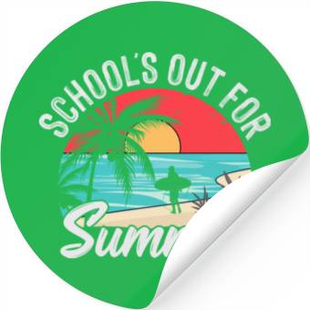 Discover school's out for summer Stickers