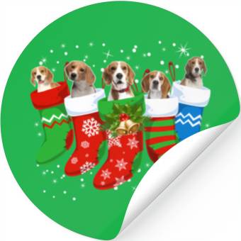 Discover Beagle Beagle Dog Socks Stickers
