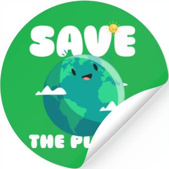Discover Save The Planet Ecologic Idea Stickers