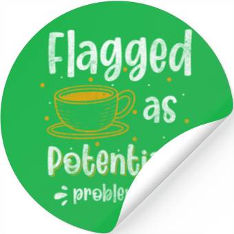 Discover Problem? Fun Black Humor Don't Care Stickers