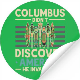 Discover Aboriginal Indians Indigenous Native American Day Stickers