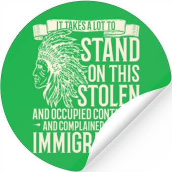 Discover Aboriginal Indians Indigenous Native American Day Stickers