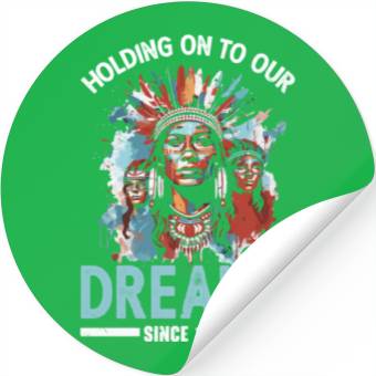 Discover Aboriginal Indians Indigenous Native American Day Stickers