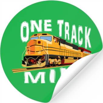 Discover One Track Mind Train Engine Stickers