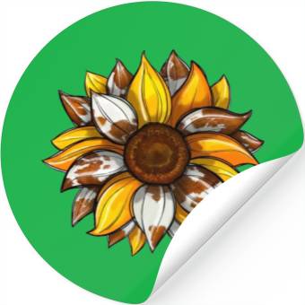 Discover Flower Sunshine Leopard Stickers
