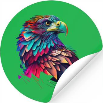 Discover psychedelic eagle Stickers