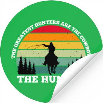 Discover cowboy hunter pine retro style Stickers