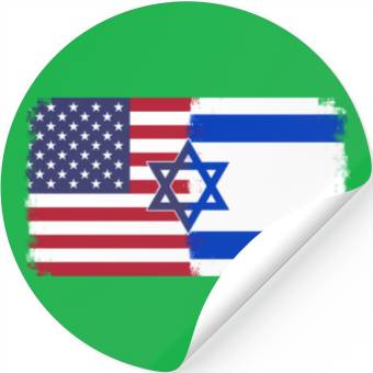 Discover Israel Usa Flag Stickers