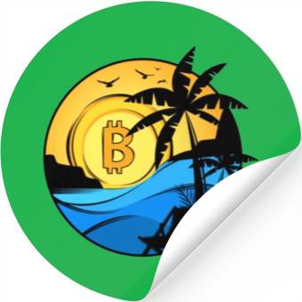 Discover Bitcoin Coin-Crypto Summer Stickers