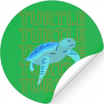 Discover Sea Turtle Doodle Stickers