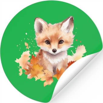 Discover Baby fox Stickers