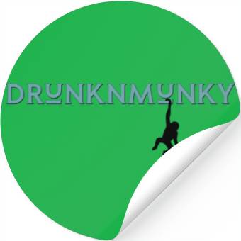 Discover DESIGNdrunknmunky s drunk monkey Stickers
