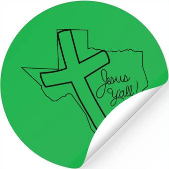 Discover Jesus Y'all Stickers