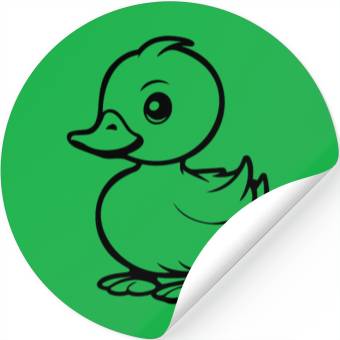 Discover Duck Bird Nature Pond Stickers