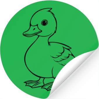 Discover Duck Bird Nature Pond Stickers