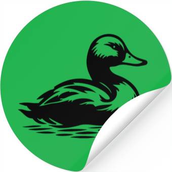 Discover Duck Bird Nature Pond Stickers