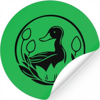 Discover Duck Bird Nature Pond Stickers