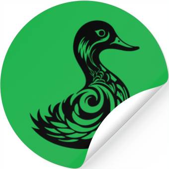 Discover Duck Bird Nature Pond Stickers