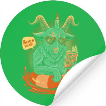 Discover Relax in Hell - Beach Please Devil Stickers